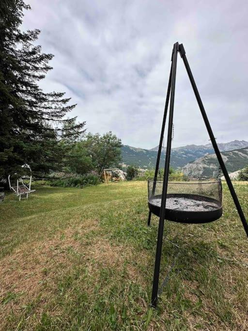 Chalet D'Architecte Avec Vue Panoramique Allos Exteriör bild