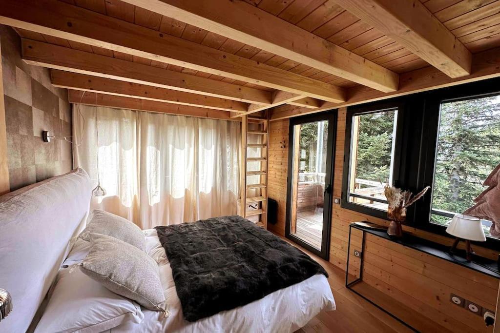 Chalet D'Architecte Avec Vue Panoramique Allos Exteriör bild