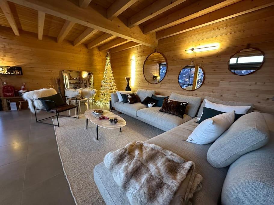 Chalet D'Architecte Avec Vue Panoramique Allos Exteriör bild