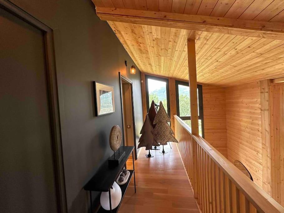 Chalet D'Architecte Avec Vue Panoramique Allos Exteriör bild