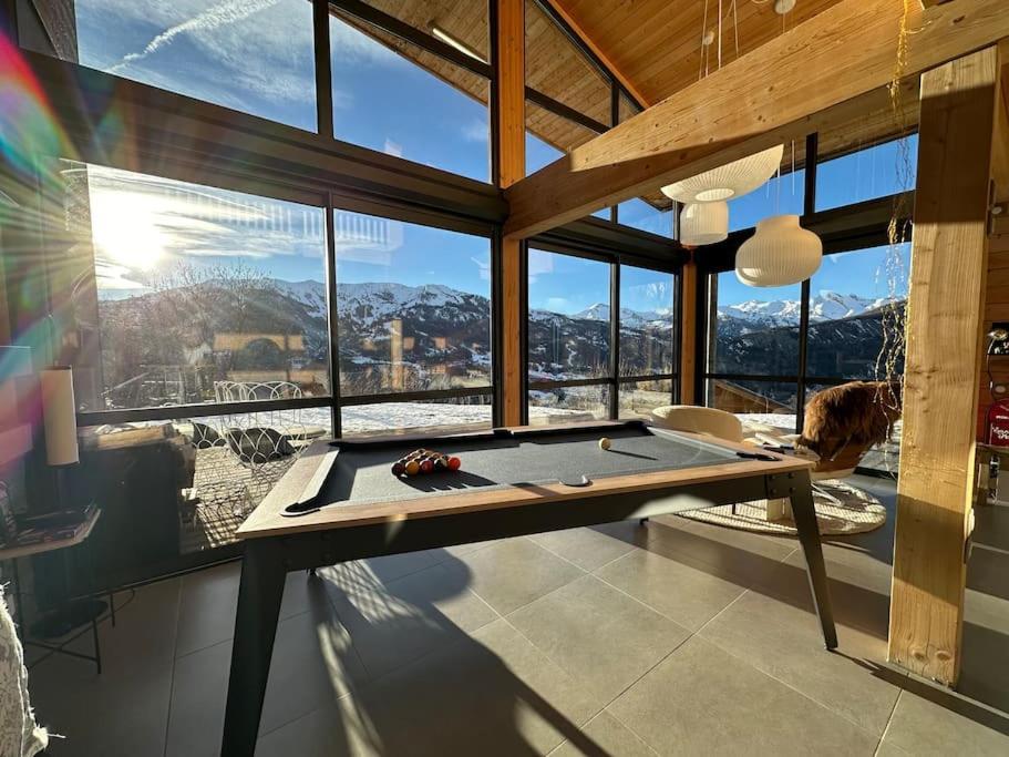 Chalet D'Architecte Avec Vue Panoramique Allos Exteriör bild