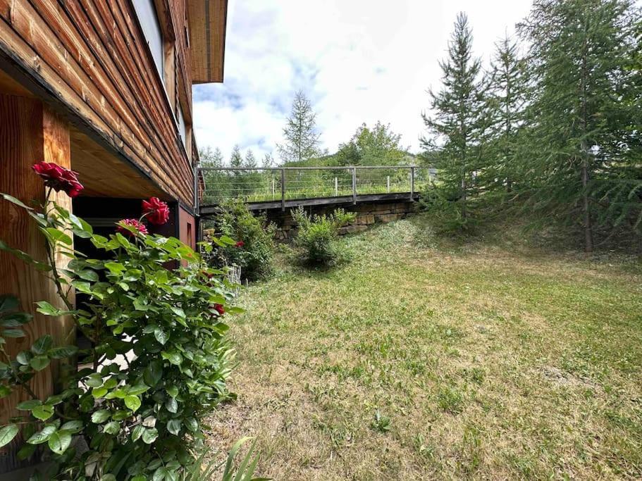 Chalet D'Architecte Avec Vue Panoramique Allos Exteriör bild