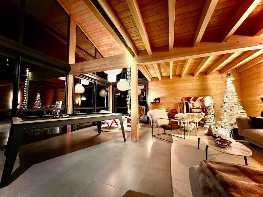 Chalet D'Architecte Avec Vue Panoramique Allos Exteriör bild