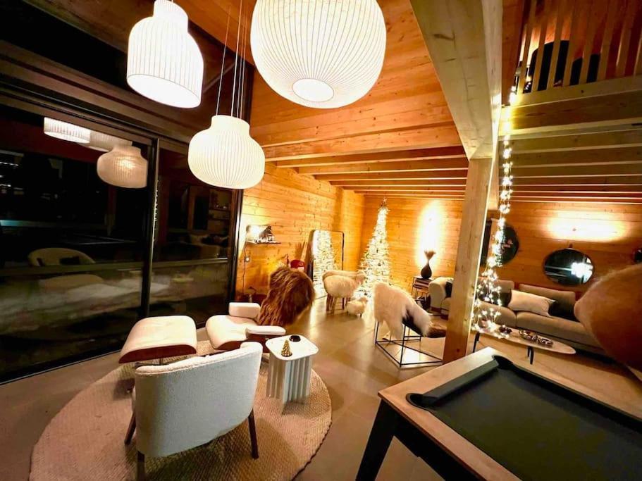 Chalet D'Architecte Avec Vue Panoramique Allos Exteriör bild