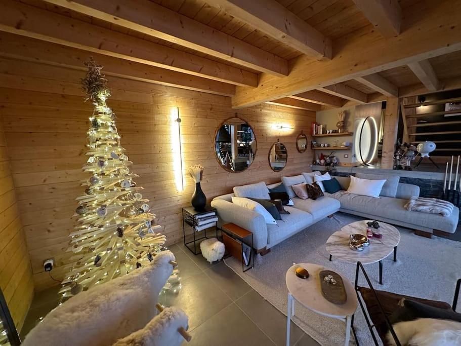 Chalet D'Architecte Avec Vue Panoramique Allos Exteriör bild