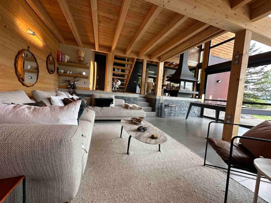 Chalet D'Architecte Avec Vue Panoramique Allos Exteriör bild
