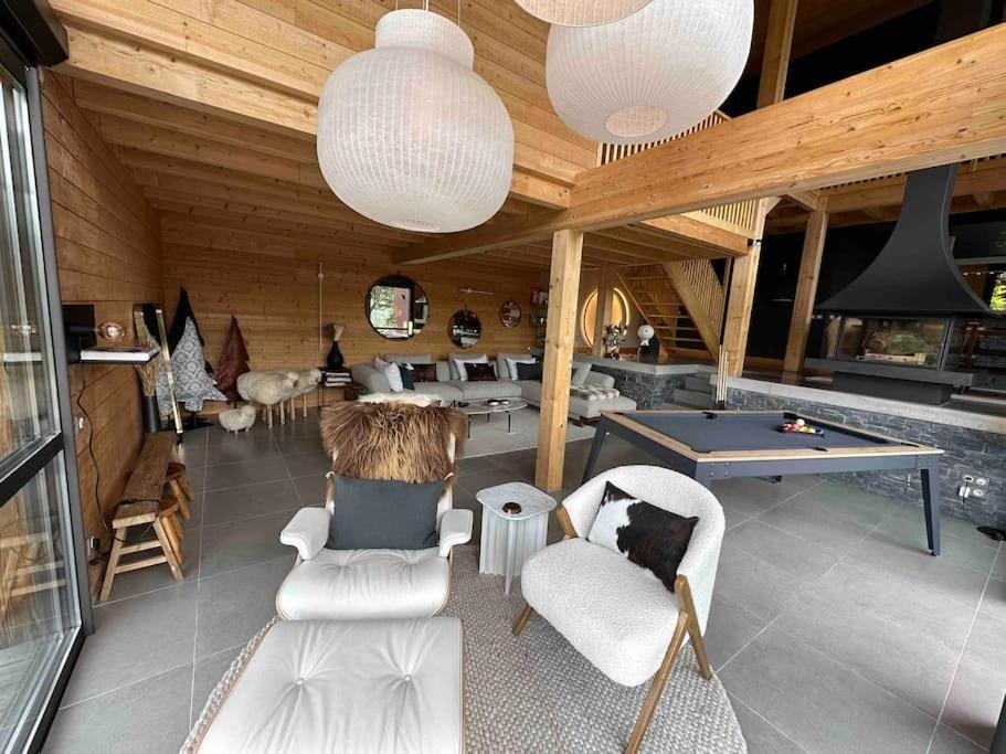 Chalet D'Architecte Avec Vue Panoramique Allos Exteriör bild